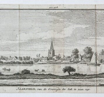 Jaarsveld, van de Overzijde der Lek te zien. 1750.