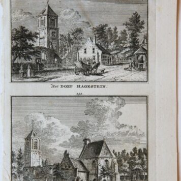 Het Dorp Hagestein. / Het Dorp Hagestein van eene andere zijde.