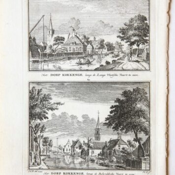 Het Dorp Kokkenge, langs de Lange Vlietsche Vaart te zien / Het Dorp Kokkenge, langs de Bijleveldsche Vaart te zien