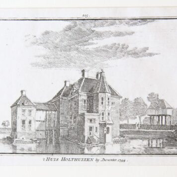 't Huis Holthuizen bij Deventer. 1744.