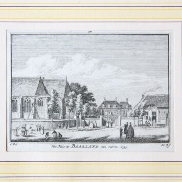 Het Huis te Baarland van vooren. 1745.