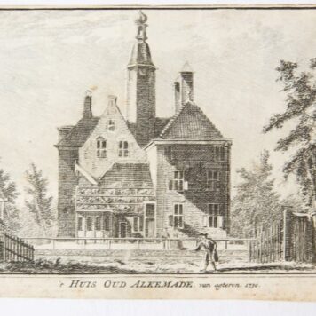 't Huis Oud Alkemade, van agteren. 1730.