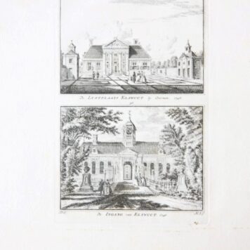 De Lustplaats Elswout bij Overveen. 1746. / De Ingang van Elswout. 1746.