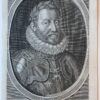 Portrait of Rudolph II, Holy Roman Emperor [Nederlandtsche Historie, onder de Regeringh van Koningh Philips]. (Rudolf de Tweede).