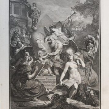 [Antique title page, 1721] ALGEMENE GESCHIEDENISSEN des BEKENDEN AARD-KLOOS van de SCHEPPINGE at tot de doodt vab WILHELM den III koning van Engelandt, published 1721, 1 p.