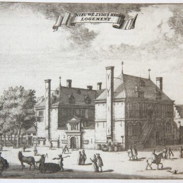 [Copperplate engraving Amsterdam] Nieuwe zijdts Heeren Logement, ca 1726.