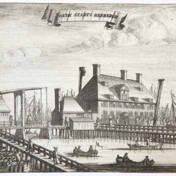[Copperplate engraving Amsterdam] Oude Stadts Herbergh, 1726.