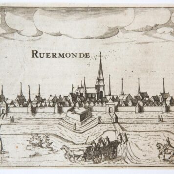 [Antique print, engraving] Ruermonde (Roermond), published ca. 1617.