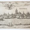 [Antique print, engraving] Aernhem (Arnhem), published ca. 1617.