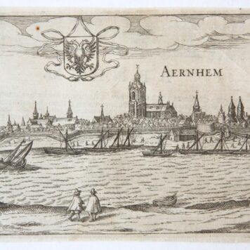 [Antique print, engraving] Aernhem (Arnhem), published ca. 1617.