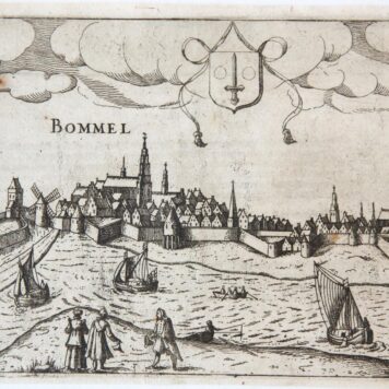 [Antique print, engraving] Bommel, published ca. 1617.