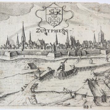 [Antique print, engraving] Zutphen, published ca. 1617.