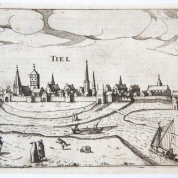 [Antique print, engraving] Tiel, published ca. 1613-41.