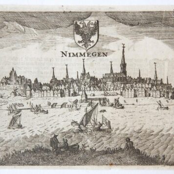 [Antique print, engraving] Nimmegen (Nijmegen), published ca. 1617.