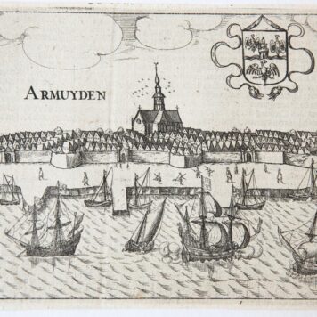 [Antique print, engraving] Armuyden (Arnemuiden), published ca. 1617.