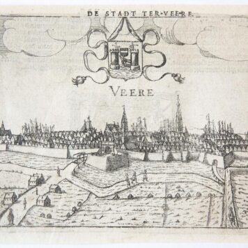 [Antique print, engraving] Veere, published ca. 1617.