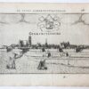 [Antique print, engraving] Geertruyenberg (Geertruidenberg), published ca. 1617.