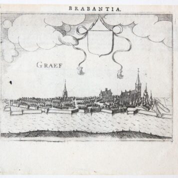 [Antique print, engraving] Graef (Grave), published ca. 1616.
