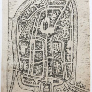 [Antique print, engraving] Franicher (Franeker), published ca. 1612-48.