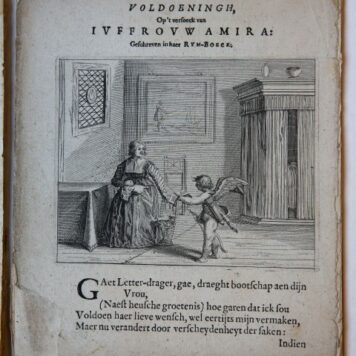 [Antique prints, book plates, etching and letterpress, 1634] 'Eenighe brvylofts-ghedichten' and others, published 1634, 19 pp.