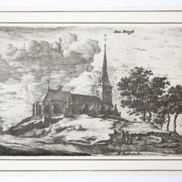 [Antique print, etching] Den Bergh, published ca. 1650.