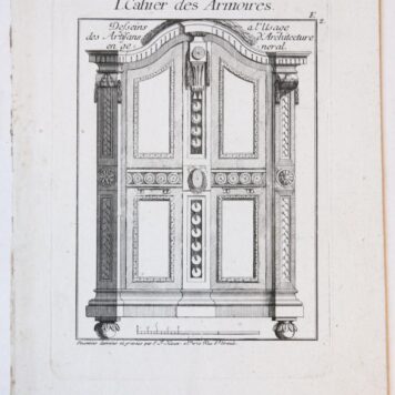 I. Cahier des Armoires.