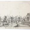 [Antique print, etching and dry needle] HEYLIGEWECHS POORT 1638 [set title: Town Gates of Amsterdam], published before 1656.
