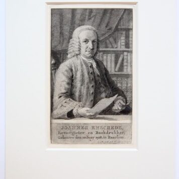 [Antique print, etching and engraving] JOANNES ENSCHEDE, published 1768.