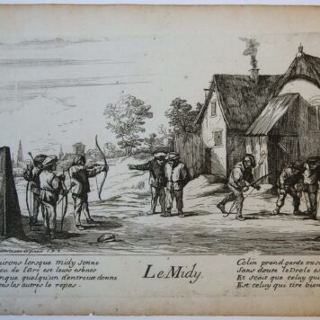 [Antique prints, etching, complete set] The four times of the day/Vier tijdperken van de dag, ca. 1677-1678.