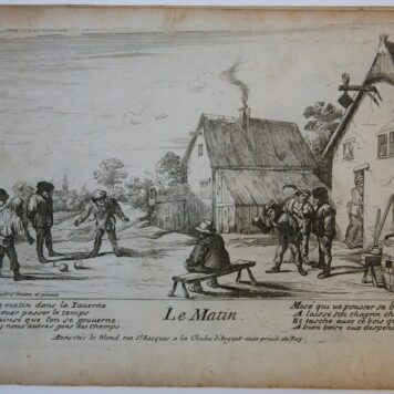 [Antique prints, etching, complete set] The four times of the day/Vier tijdperken van de dag, ca. 1677-1678.