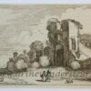 [Antique print, etching] Brederode Castle /Ruine van Bredero, published 1615.