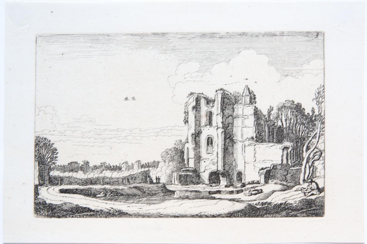 Ruins of Brederode castle [Set title: Amenissimae aliquot regiunculae...]/Ruine van Bredero.