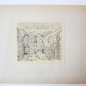 [Modern print, lithography] Javastraat (The Hague), published ca 1950.