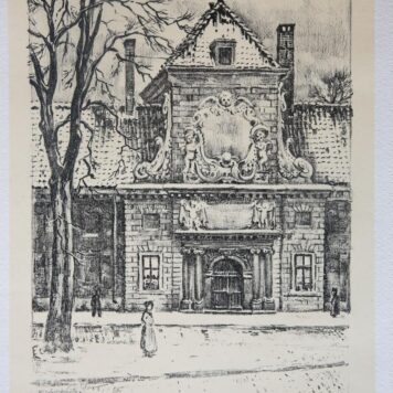 [Lithography/litografie] Prinsegracht (The Hague), 1915?