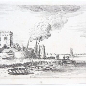 Beacons at the banks of a river [Set title: Amenissimae aliquot regiunculae... (4th volume)].