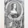 [Antique Portrait Print/portret, etching and engraving]: AMALIA Countess van Solms/Gravin Amalia van Solms, published 1753.