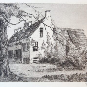 Ets/etching 1908: "Soestdijk N.8" near Baarn, 't Gooi.