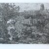 Etching/ets: "Stad van mijn dromen" (Den Haag, The Hague)./City of my dreams.