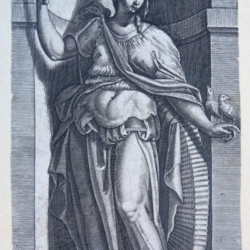 [Antique print, engraving] PAX (Peace/Vrede), published ca. 1595.