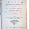 Histoire de Joseph, accompagnée de dix figures, relatives aux Principaux Evenemens de la Vie de ce Fils du patriarche Jacob, et gravées sur les modèles du fameux Reimbrandt. Amsterdam, Jean Neaulme, 1757.
