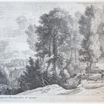 Landscape with laundresses [set: Twelve landscapes] (Landschap met wasvrouwen).