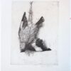 [Modern print, etching] Dead bird hanging (dode vogel), published before 1913.