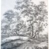 A mother and children resting [set: Six plates].(Moeder met kinderen rusten uit in boslandschap).