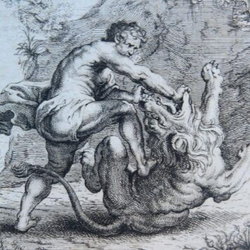 Samson fights the lion (Samson vecht met de leeuw, leeuwengevecht).