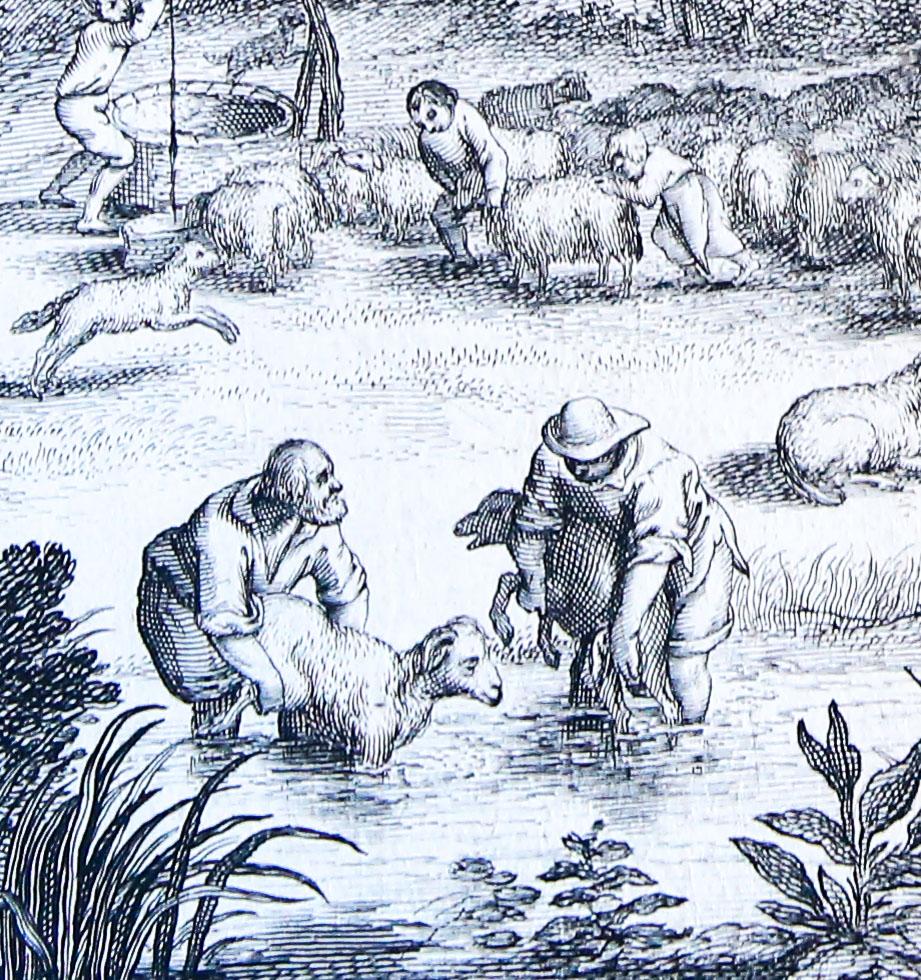 [Antique print; engraving] Allegory of the month of June (Allegorie van de maand Juni), published 1614.