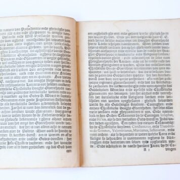 Pamphlet. Verclaringe Vande Heeren Burgermeesteren Raden en de Vroedtschappen der Steden van Amstelredam, Enckhuysen, Edam, en[de] Purmereynde, Mede-leden vande Vergaderinghe der Heeren Staten van Hollandt ende West-Vrieslandt ..., dat de particuliere ende verschillende opinie van seeckere vijf poincten op't stuck vande Predestinatie ende gevolge dien ... Amstelredam, Marten Jansz. Brant 1617, 16 pp.