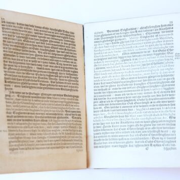 Pamphlet. Clare Justificatie van seeckere pallagien: daer over Jacobus Triglandius in den Brief aen sijne Ertie. staende voor sijne Verdediginghe/ Johannem Wtenbogaert beschuldight van Ontrouvvigheyt: Rakende voor-namelick de poincten van 't Noot-saken tot de Sonde: Ende d'Onderlinghe Verdraeghsaemheyt., 's-Gravenhage Hillebrant Jacobsz. 1616, 60 pp.