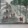 Vue du Canal et de l'Hotel de Fonderie de Canon a la Haye (Opticaprent van de gracht tussen het Smidswater en de Nieuwe Uitleg in Den Haag/'s-Gravenhage).