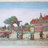 Prospect von dem Waysenhaus an der Spuy zu Haag in Holland / Vue de la Maison des Orphelins proche a la Spuy a la Haye en Hollande. (Optica prent van het Weeshuis op het inmiddels zo genoemde Spui in Den Haag).