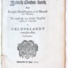 Pamphlet. Zedich Onder-soeck Van eenige handelingen inde Maent Februarius ter oorsaecke van seecker Verschil tusschen de Predicanten in Gelderlandt voorghevalle, Tweede editie, 1617, 36 pp.